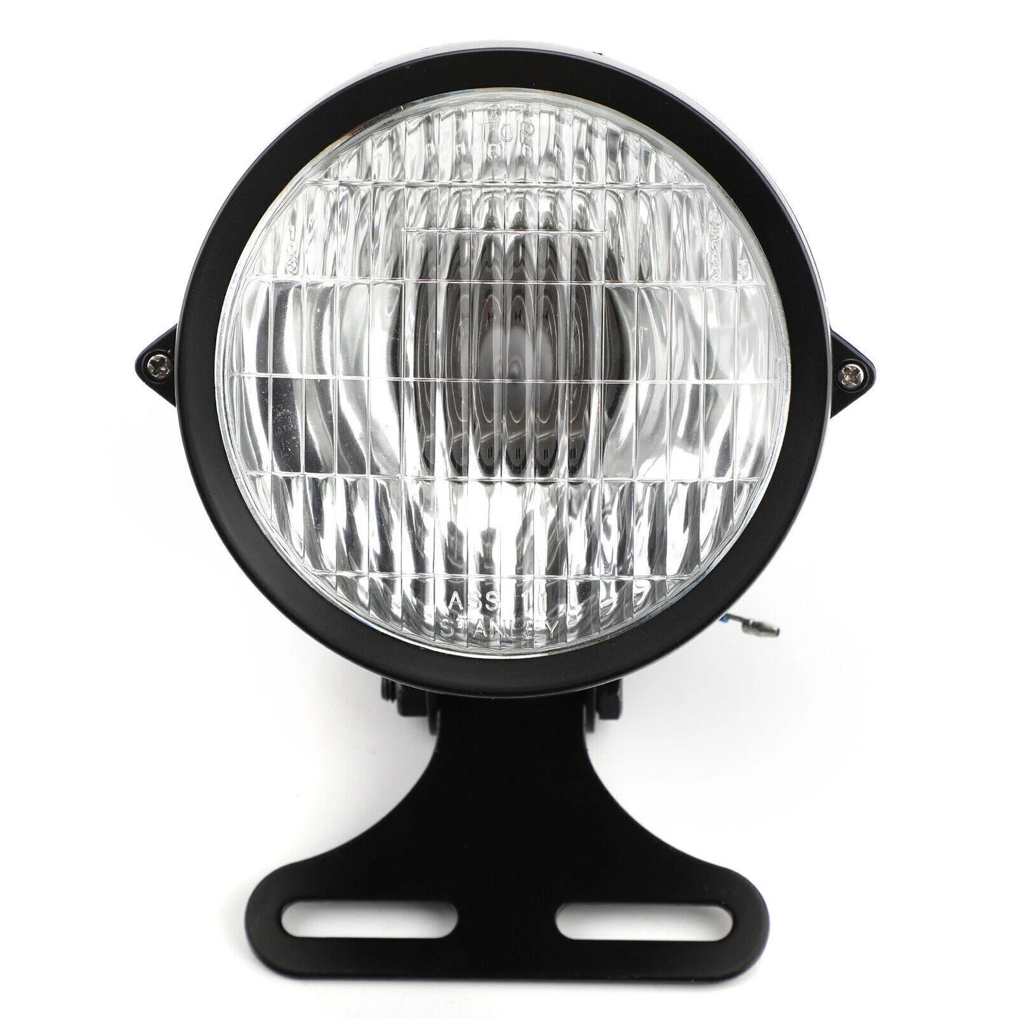 4 3/4" BLK Bullet Headlight for Chopper Bobber Custom Cruiser