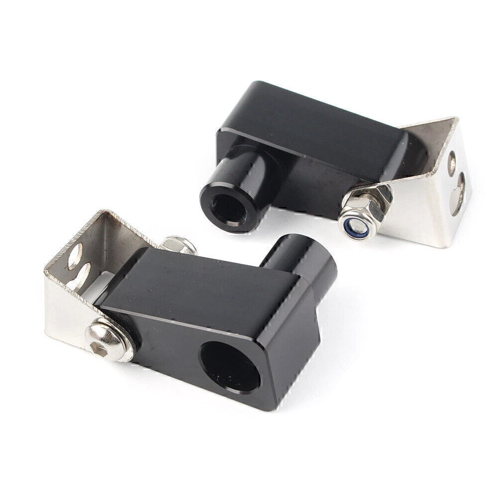 Fog Light Bracket for Motorcycle - Metal Alloy Black