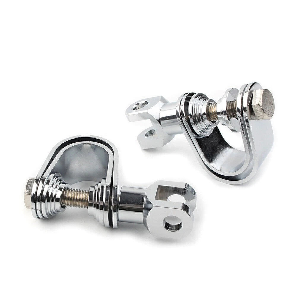 25mm & 32mm Chrome Highway Engine Crash Bar Mount Foot Pegs for Car Model