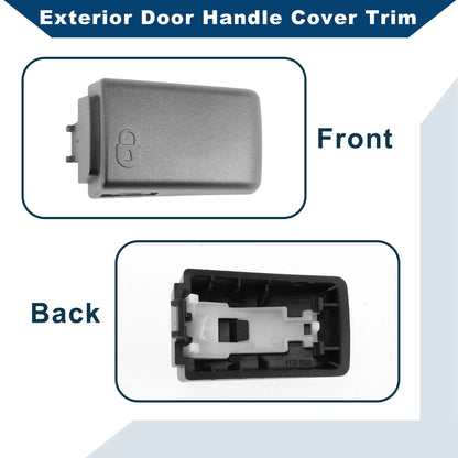 Matte Gray Exterior Door Handle Cover Trim for Land Rover LR4/Discovery 4
