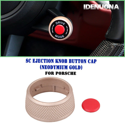 Neodymium Gold SC Ejection Knob Cap for Porsche 911 (2019-2024)