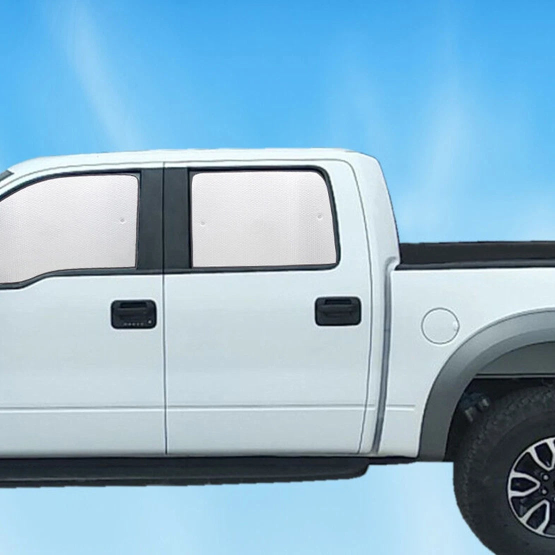 4 x Side Window Sun Shade Covers for Ford F-150 (2009-2014)