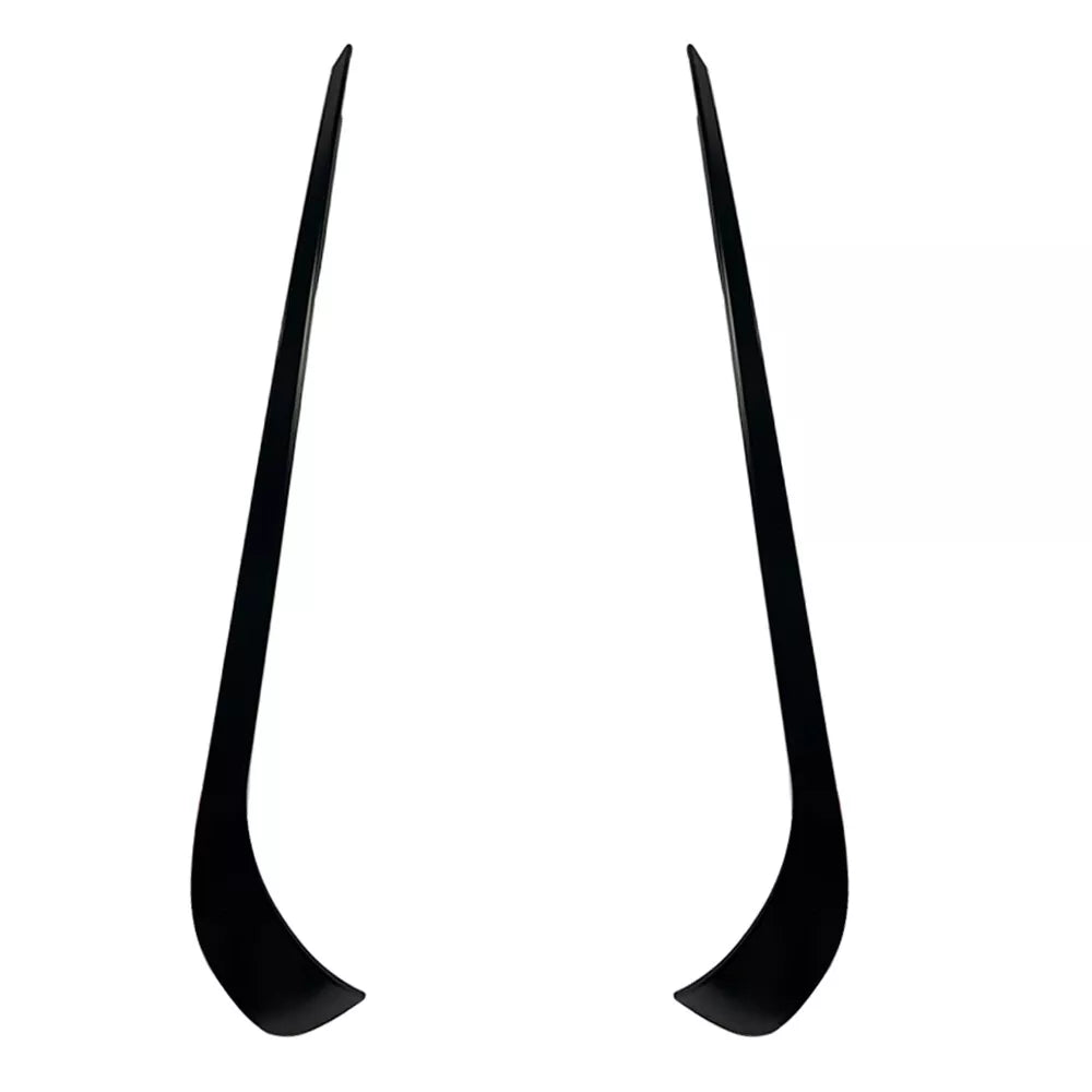 2 x Matte Front Bumper Spoilers for Mercedes Benz W117 CLA250 CLA45 (2013-2015)