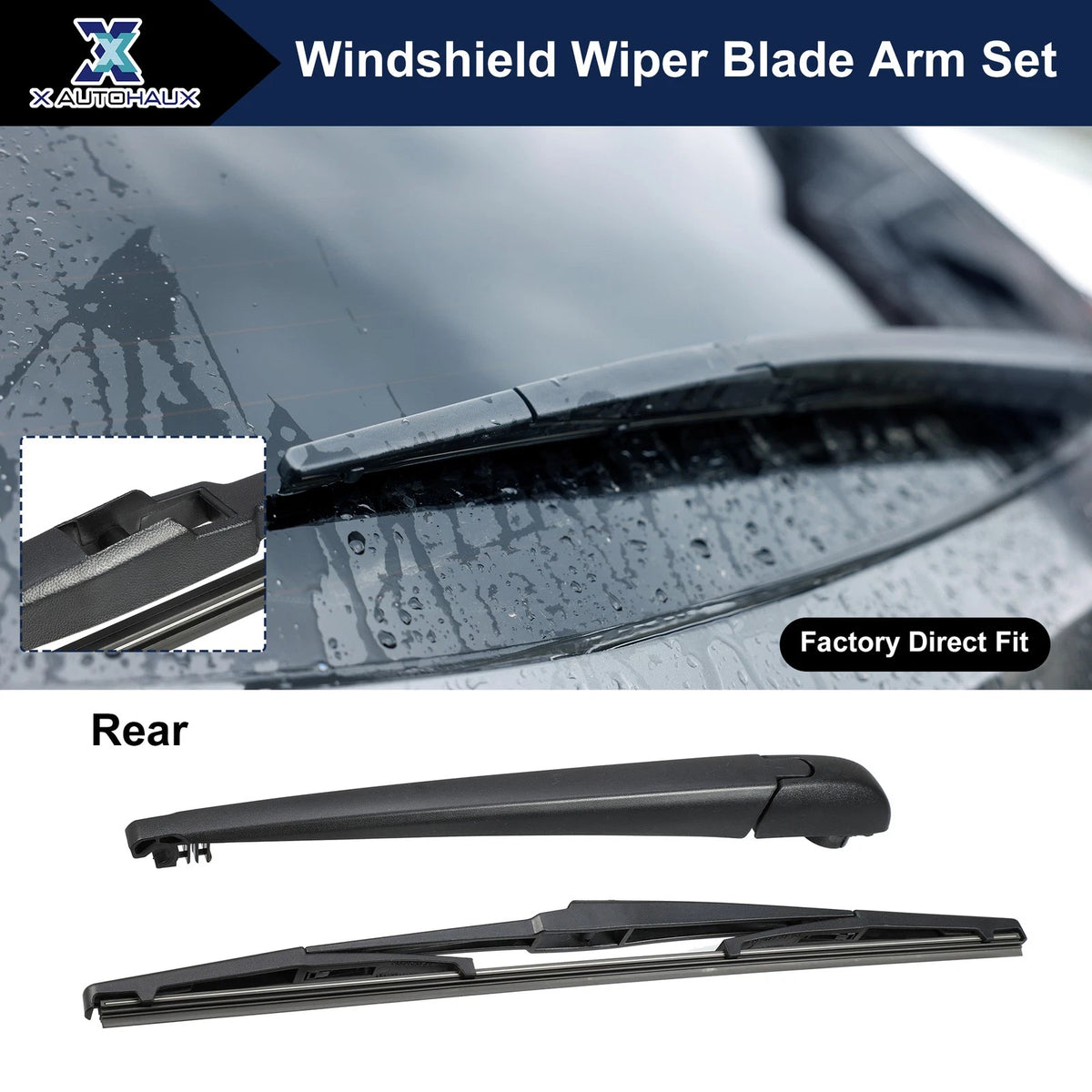 Rear Wiper Blade Arm Set for Toyota C-HR, IZOA (2018-2020)
