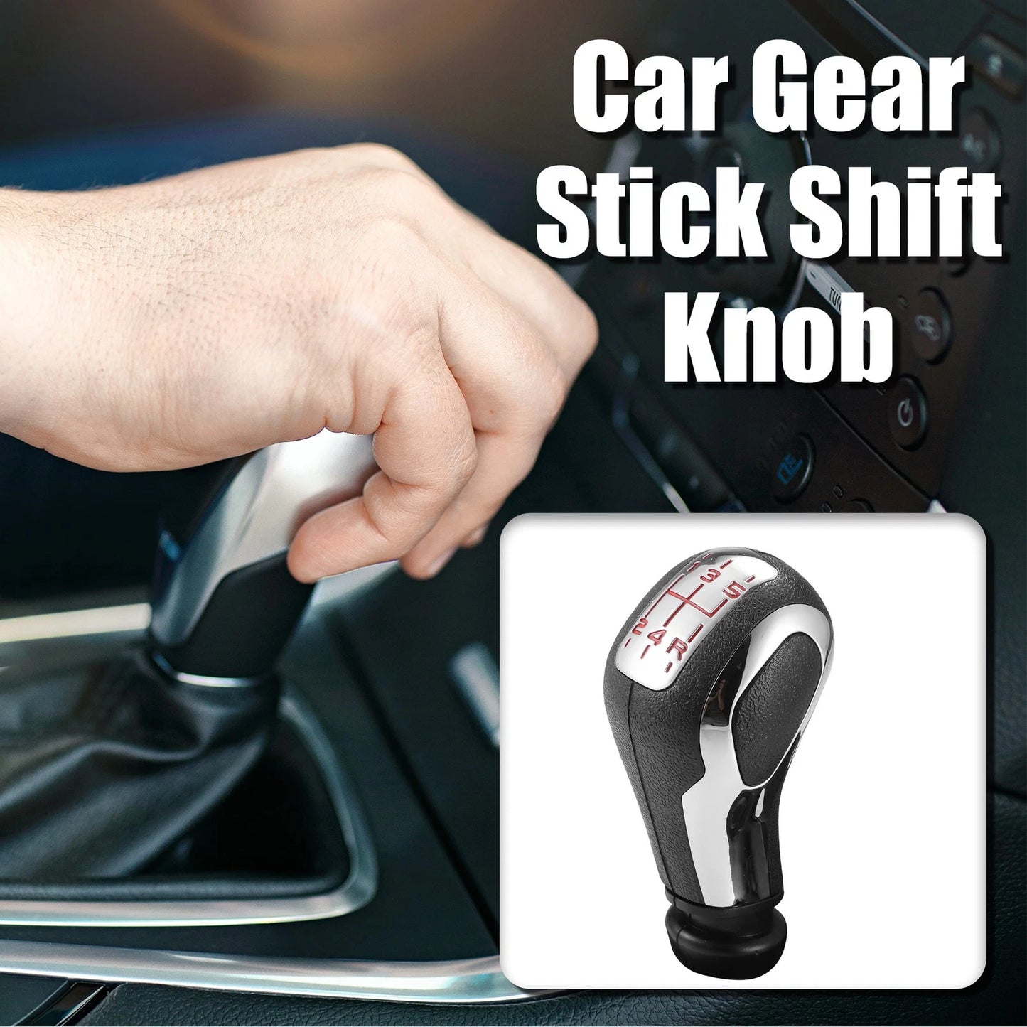 5 Speed Gear Shift Knob for Peugeot 106 107 205 206 207 301 (1991-2023)