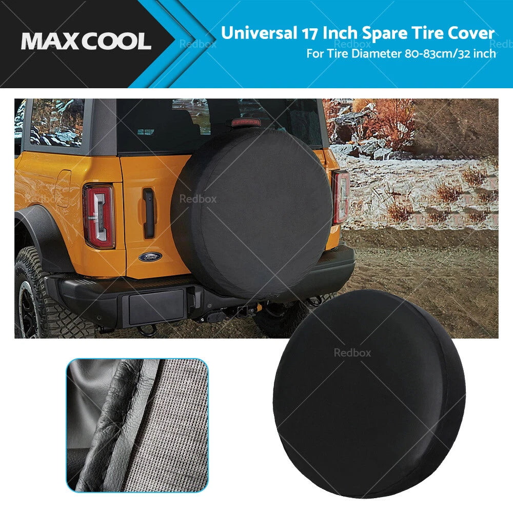 17" Spare Wheel Cover for Universal Tire Diameter 80-83cm (32")