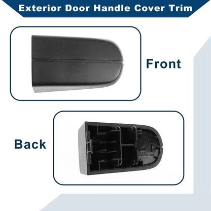 Exterior Door Handle Cover Trim for Ford KUGA MK1 2008-2012 Black ABS