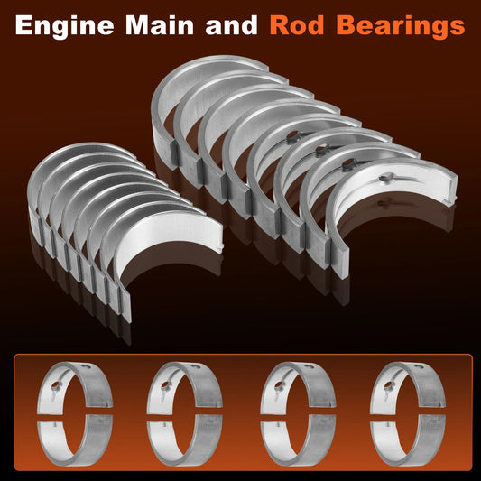 18Pcs Main and Rod Bearings Set for Chevrolet Equinox 2.4L (2000 - 2017)