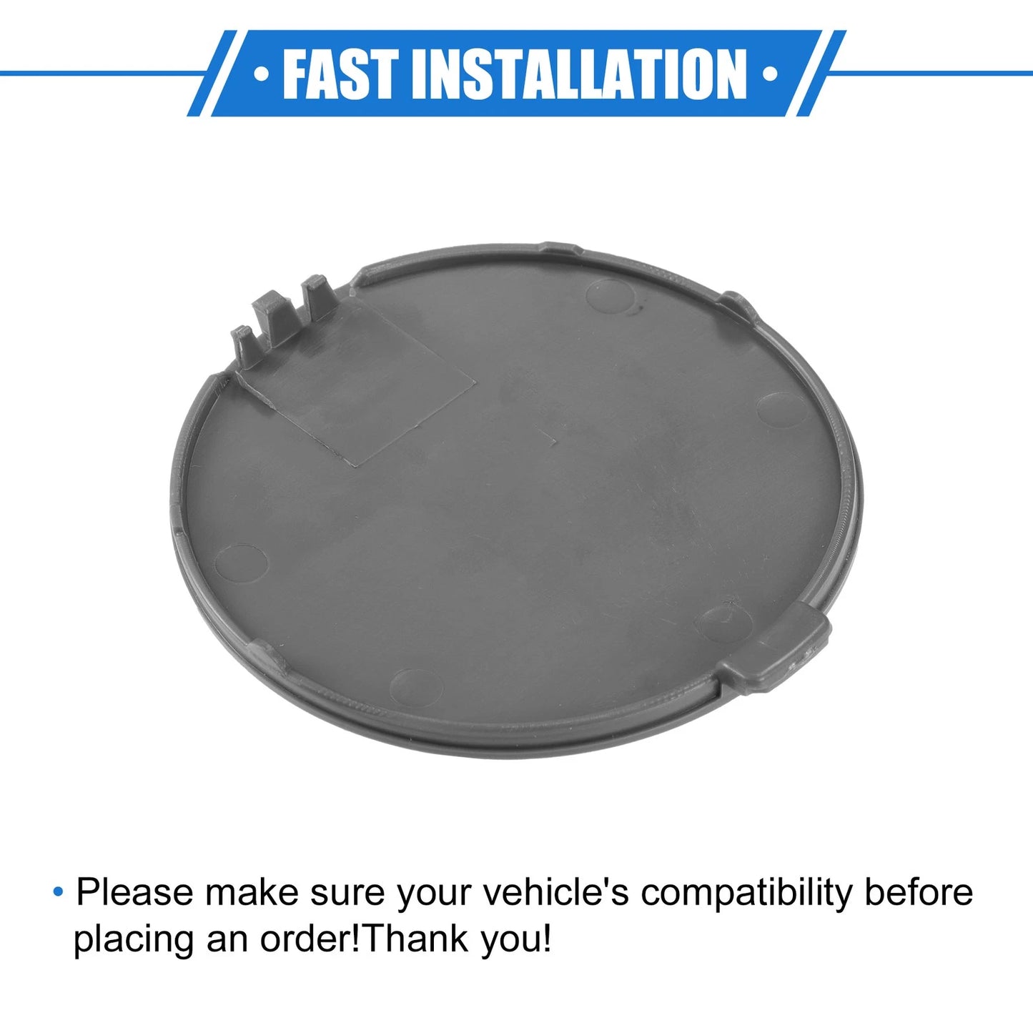 Front Right Bumper Tow Hook Cover for BMW X5 (2016-2018) Gray