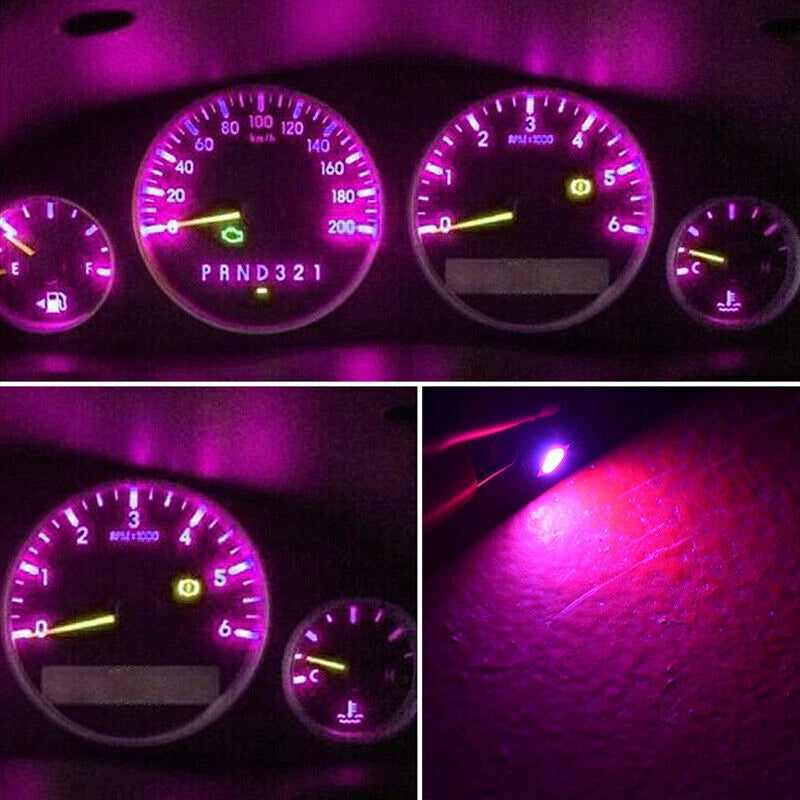 1SMD 1210 LED Light Bulb for Pink T4.2 Wedge Panel Gauges (Fits Various Years)