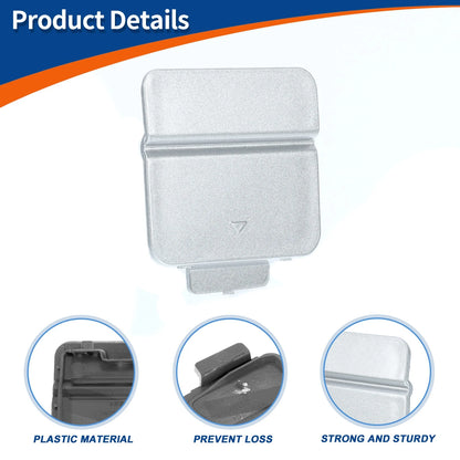Rear Tow Hook Cover for BMW 525i 530i (2001-2007) Silver Tone