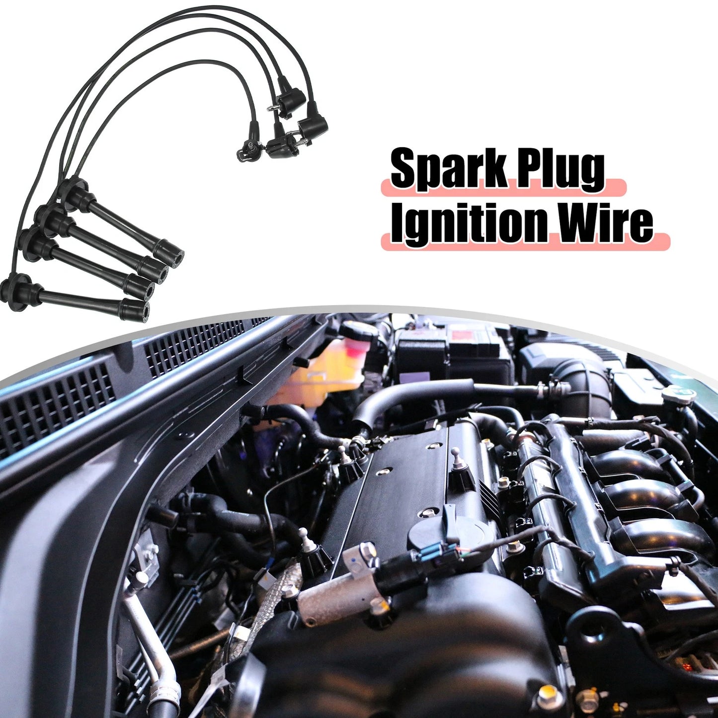 4pcs Spark Plug Ignition Wires for Toyota 4Runner Base 2.7L L4 (1996)