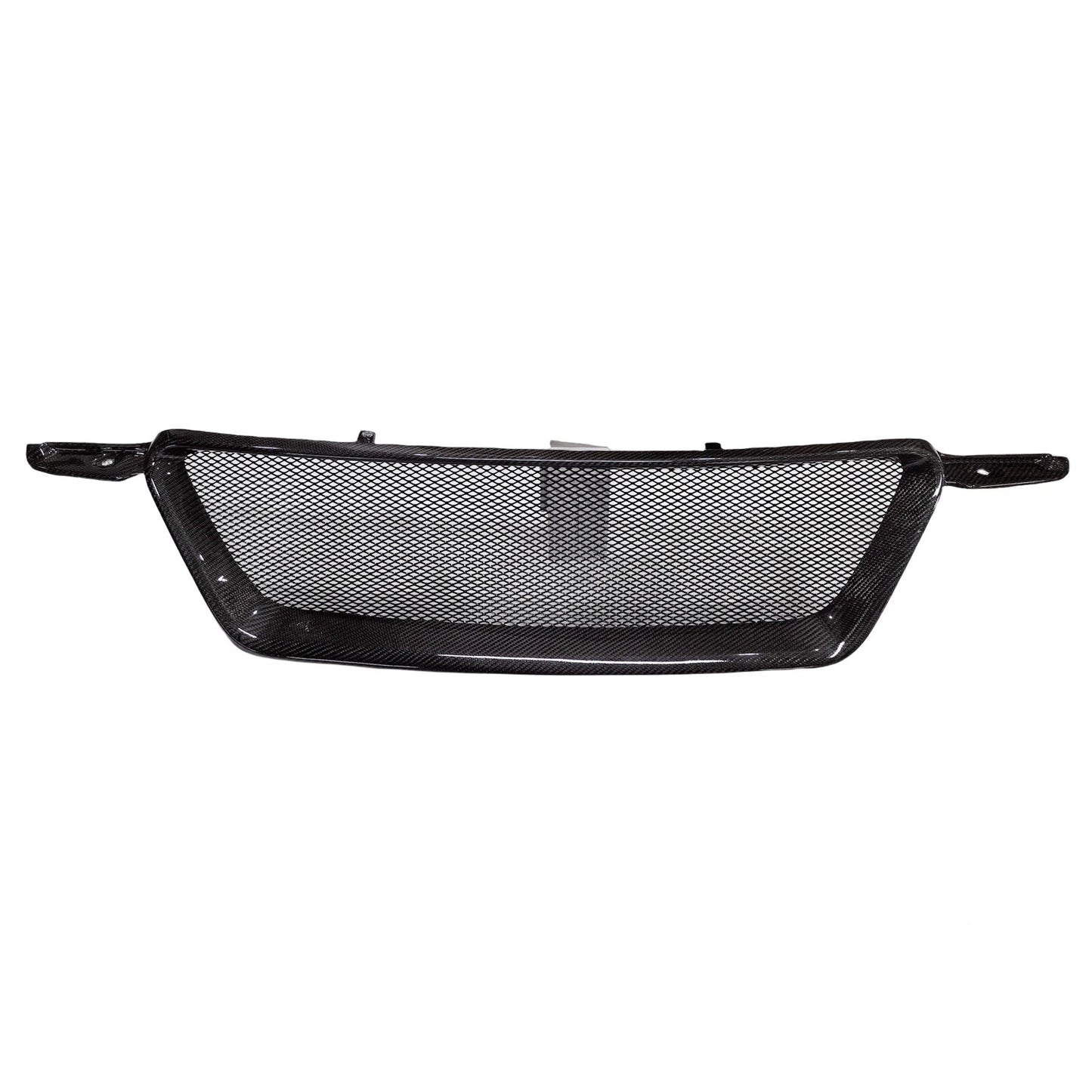 Front Bumper Grille for Honda CRV (2005-2006) Carbon Fiber Black