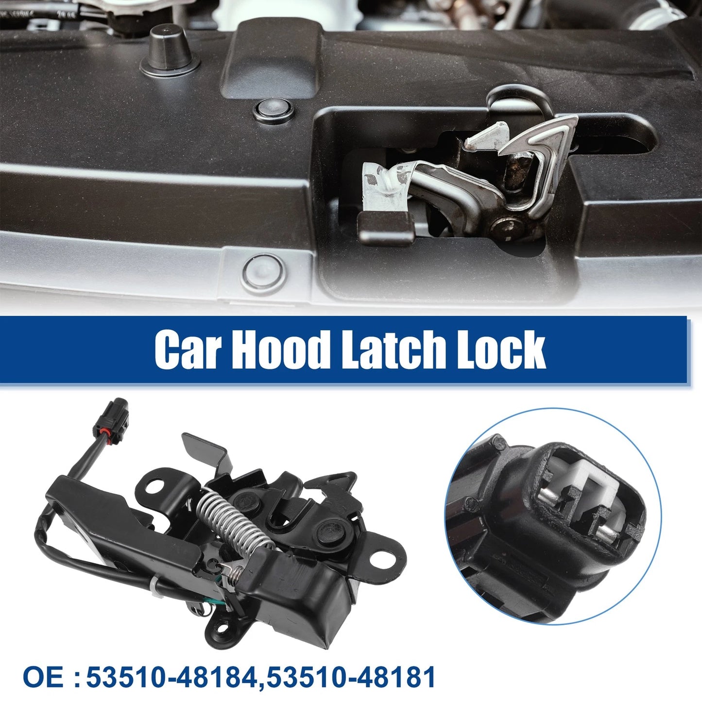 Bonnet Latch Lock Assembly for Toyota Highlander 2008-2010 Black