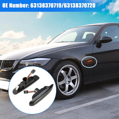 Sequentia Smoked LED Side Marker Lights for BMW E46 (2001-2006)