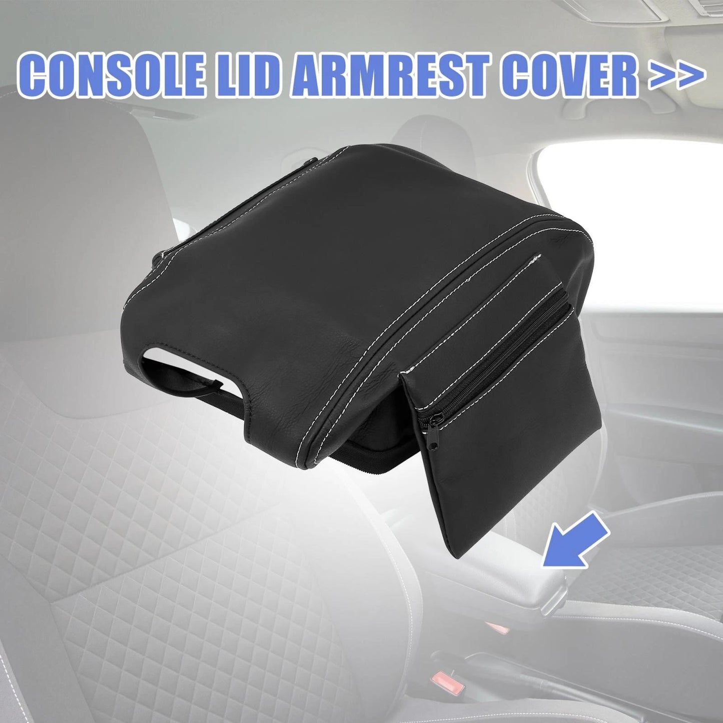 Jeep Wrangler Armrest Cover for Center Console (2011-2017) - Black