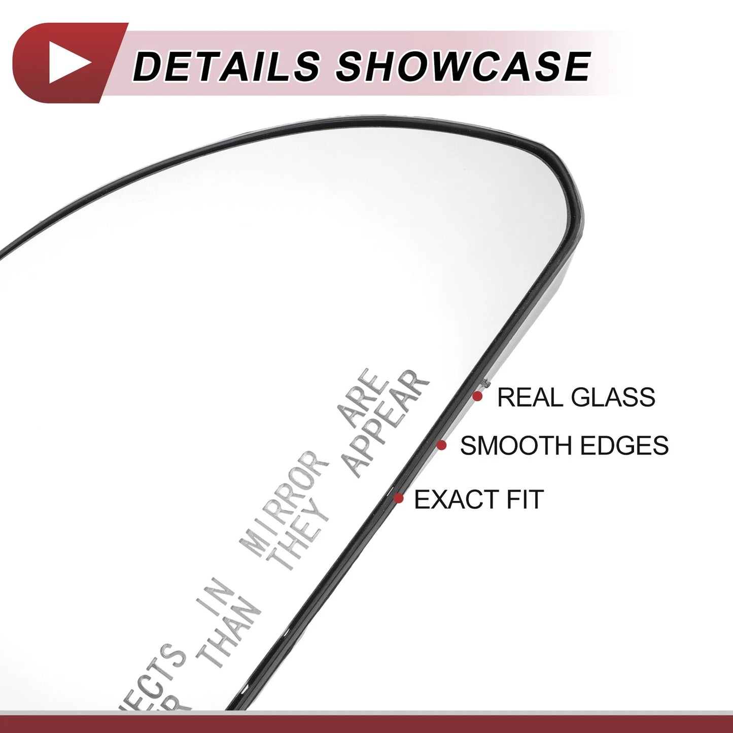 Right Passenger Side Mirror Glass Replacement for Chevrolet Impala