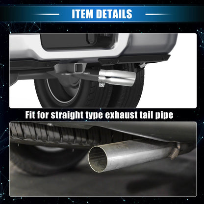 2.8" Inlet 8.5" Length Exhaust Tip for Toyota Tacoma (2005-Present)