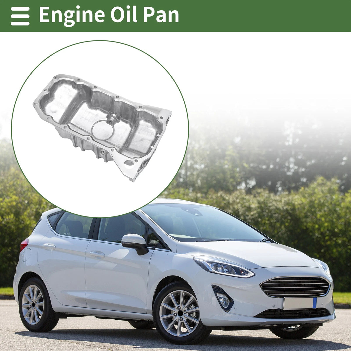 Engine Oil Pan for Ford Fiesta Ikon 2011-2015 (1 x Aluminum)