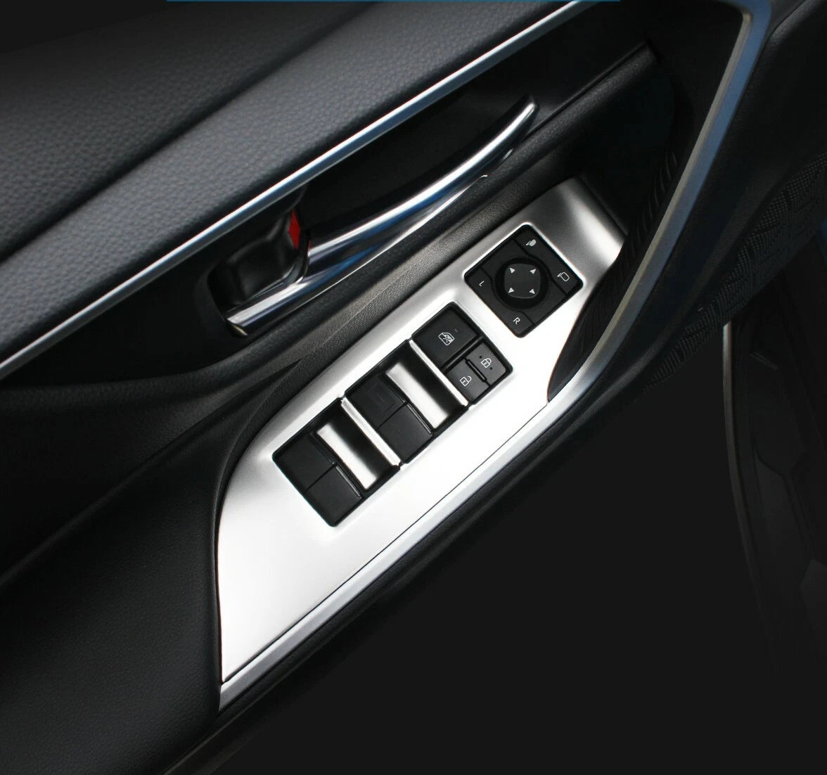 Switch Panel Matte Window Lift Cover Trim for Toyota RAV4 (2019-2023) 4 x PCS