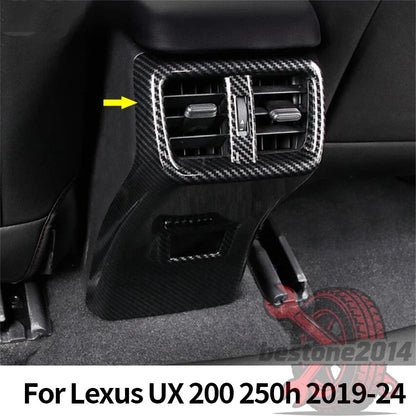 Carbon Fiber Rear Air Outlet Anti-Kick Panel for Lexus UX 200 250h (2019–2024)
