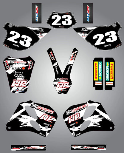 Custom Graphics Full Kit for KTM SX/EXC (1993-1997) - Safari Style Stickers