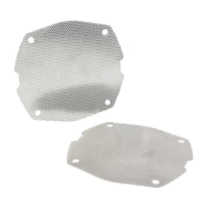 2 x Chrome Front Mesh Speaker Grilles for Harley Dresser FLH/T Electra Glide