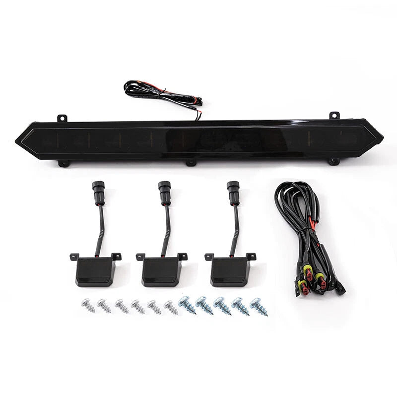 LED Bar & 3 Amber Lights for 2022-2024 Toyota Tundra PRO Grille