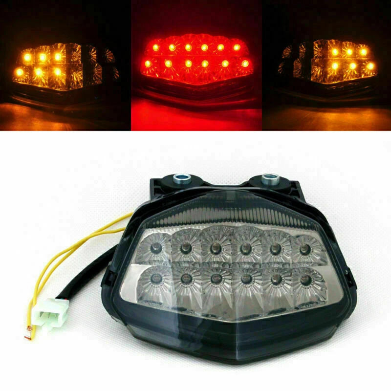 Tail Light for Kawasaki Ninja250R EX250 (2008-2012) Clear 2 x Signal S