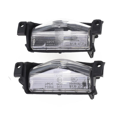2 x 12V License Plate Light Rear Bumper Lamp Housing Cover for Mazda 3 (2009–2013)