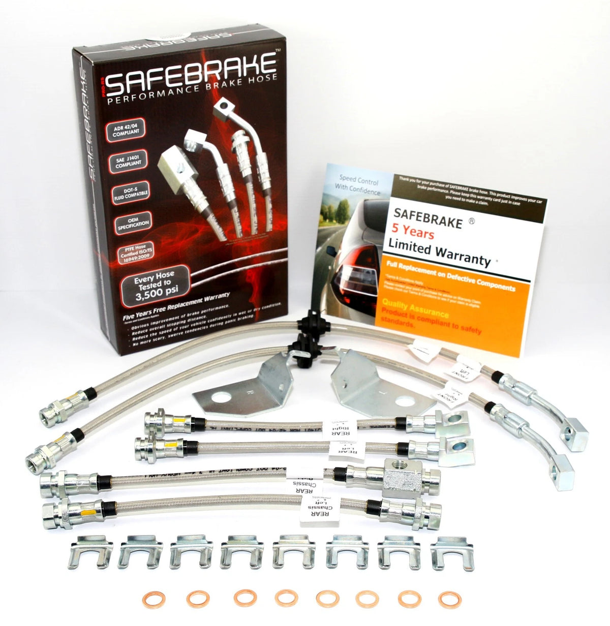 Brake Line Kit for HSV VY, VZ, VU Series Maloo R8 (AP/Harrop 6/4 Pot) (2002-2007)