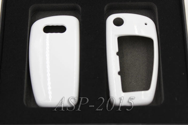 White Remote Flip Key Cover Case FOB Shell Cap Fit for Audi A4 A6