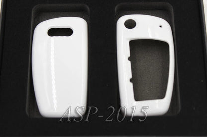 White Remote Flip Key Cover Case FOB Shell Cap Fit for Audi A4 A6