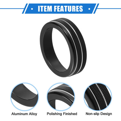 AC Climate Control Knob Rings for Toyota Highlander (2020-2022) Black