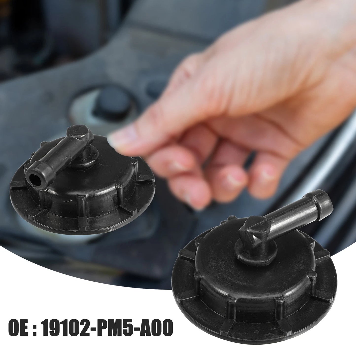 Reservoir Tank Cap for Honda Civic / Accord / Acura CL Black