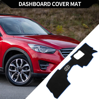 Dashboard Cover Mat for Mazda CX-30 2020-2024 Black Blue 1 Set