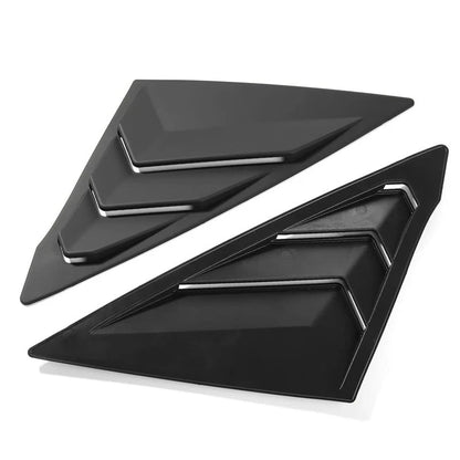 Matte Black Side Window Louvers for Honda Civic Sedan (2022-2023)