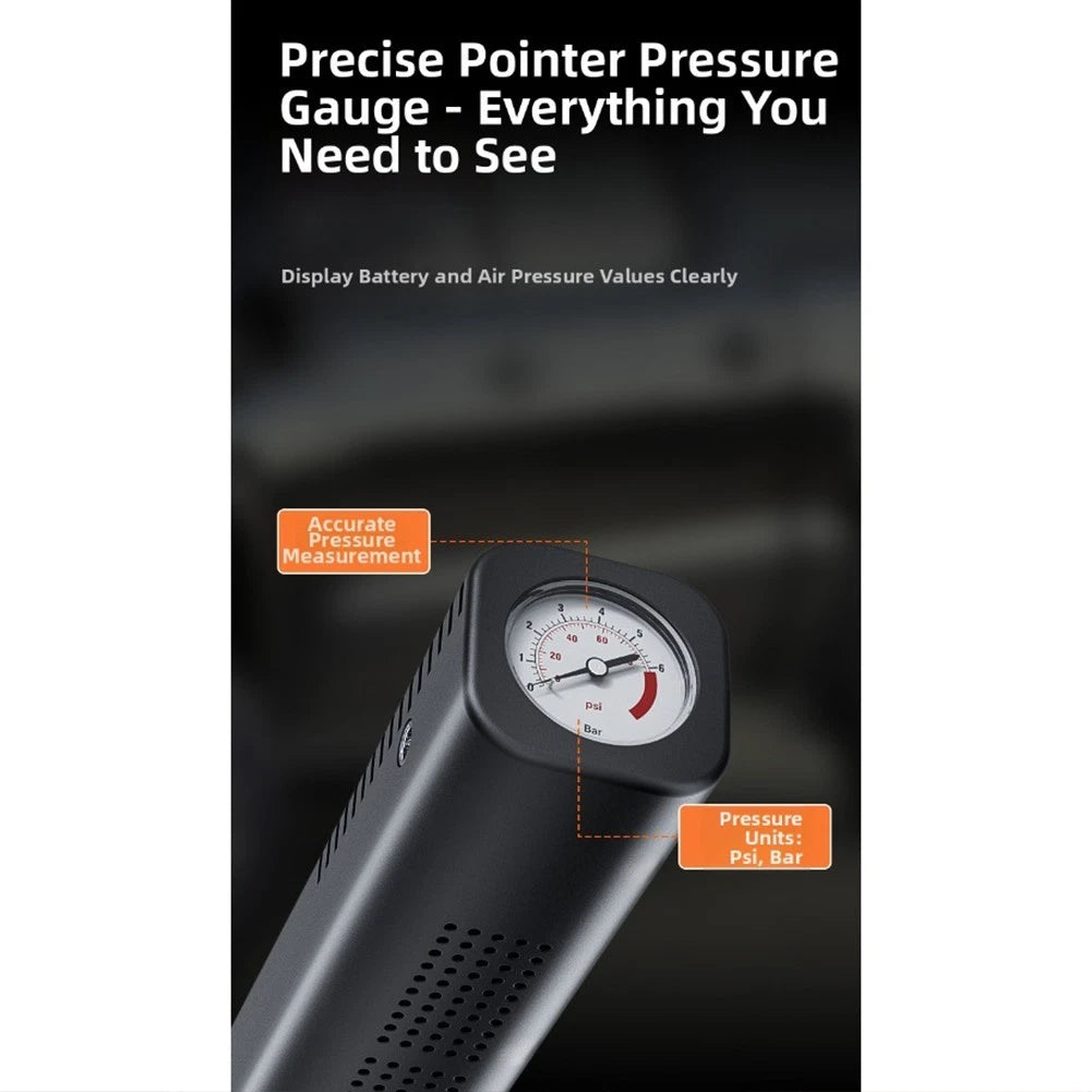 High Power Car Tire Inflator Portable Electric Air Pump for Cars and Bikes