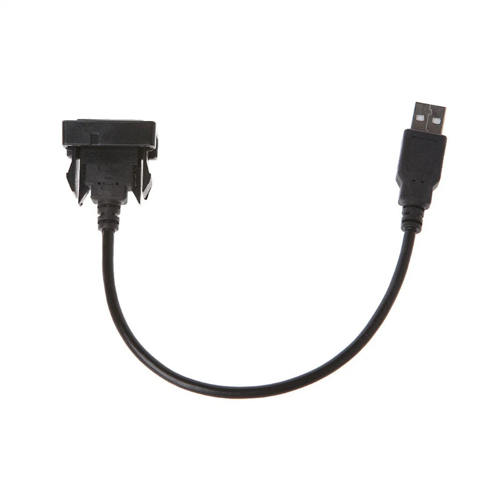 Dash Flush Mount USB Port Panel Extension Cable Adapter for Toyota RAV4, Corolla (2013-2023)
