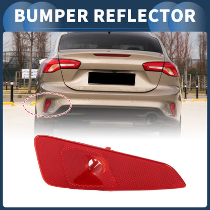Bumper Reflector for Ford Focus MK4 Saloon Red (2018-2023) 1 x Rear Left