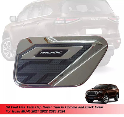 Chrome Fuel Gas Tank Cap Cover for Isuzu MU-X MUX (2021-2024)