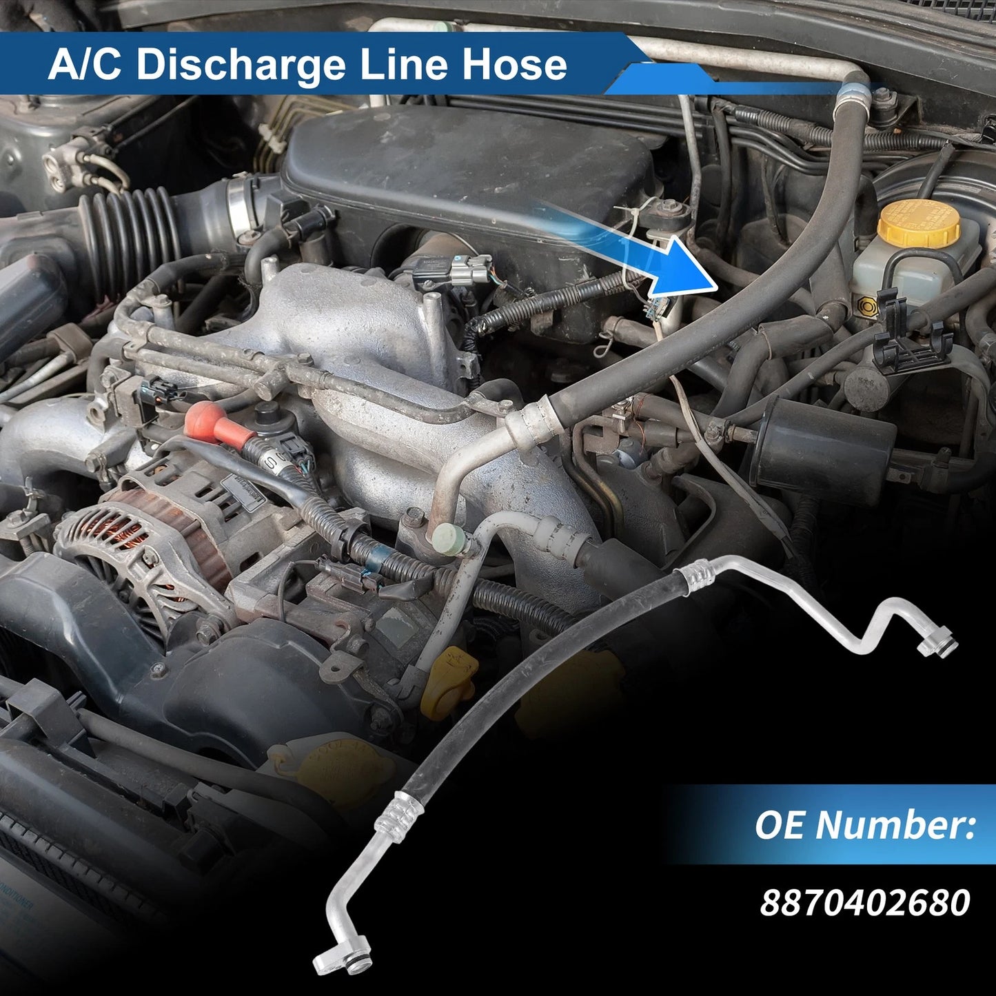 A/C Refrigerant Liquid Hose for Toyota Corolla (2007–2012)