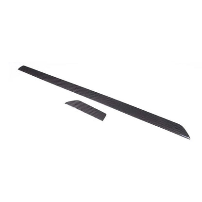 Real Gloss Carbon Fiber Dashboard Panel Cover Trim for Porsche 911 992 2019-2023