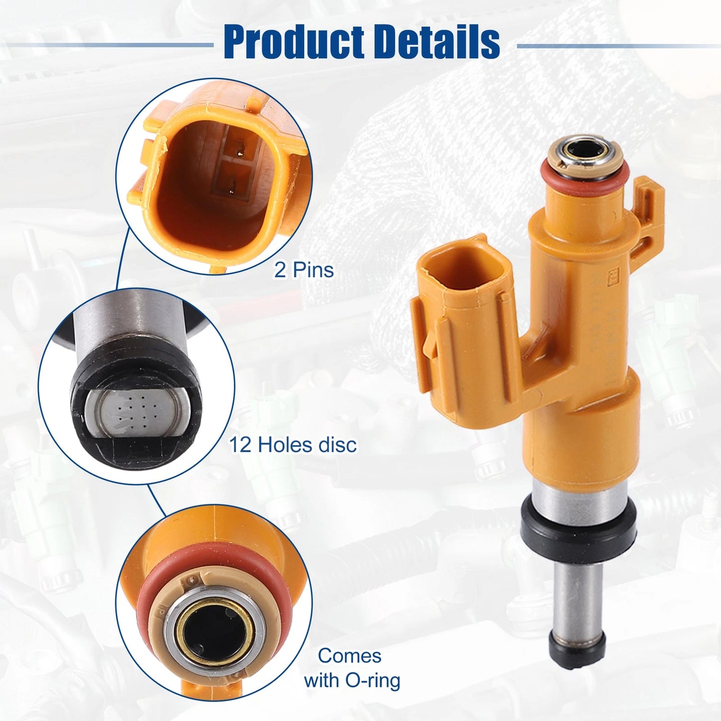 6 x Fuel Injector Nozzles for Toyota Avalon XSE 3.5L (2019-2020)