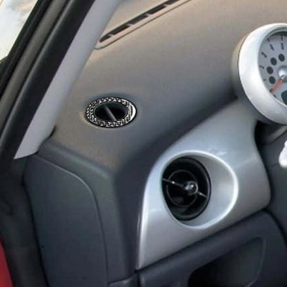 Carbon Fiber Side Dashboard Air Outlet Vent Trim For Mini Cooper S R53 2002-2006