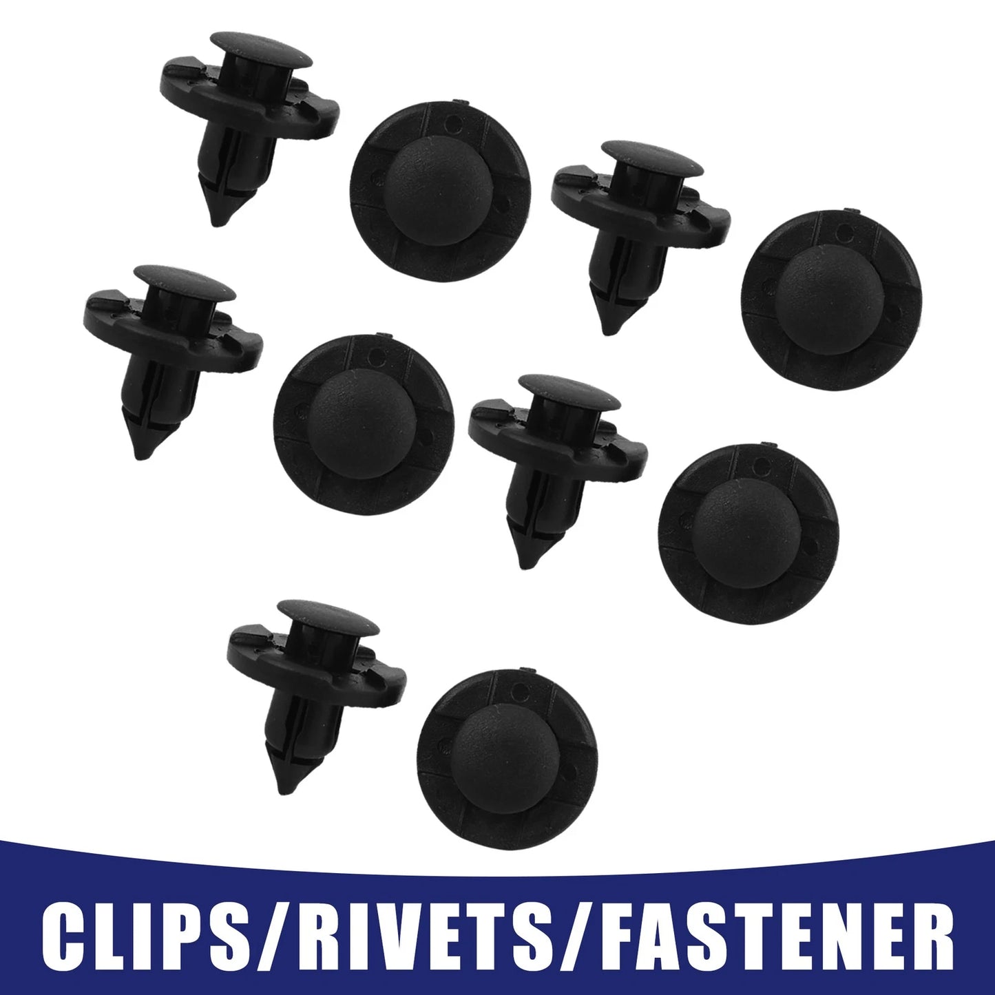 8mm Plastic Trim Clip Fasteners for Nissan Bumpers Grills Side Skirts