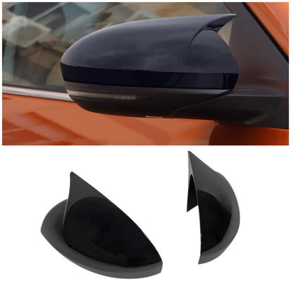 Glossy Black Ox Horn Rearview Mirror Lid Cover Trim for Nissan Altima (2019-2024)