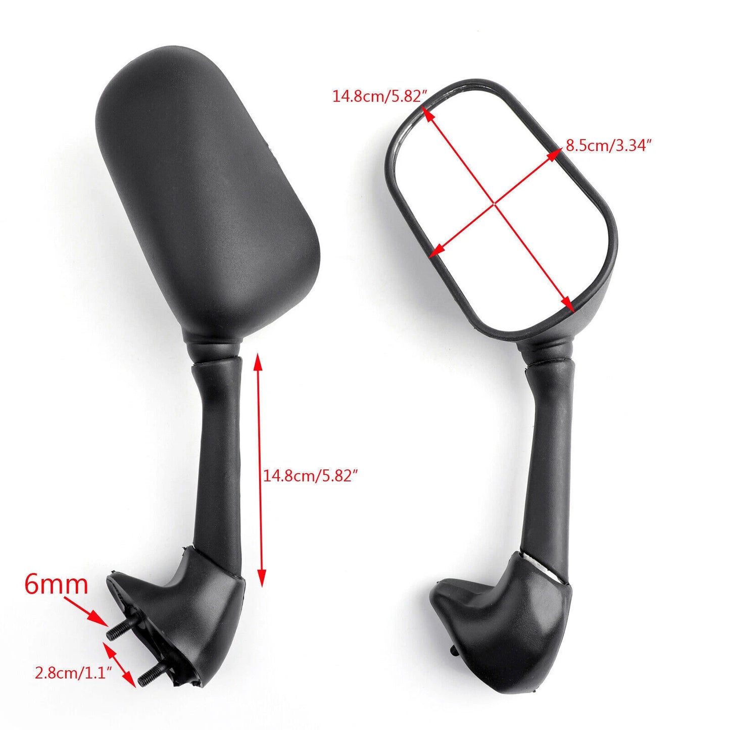 Black Mirror for Yamaha YZF R1 YZF1000 (2004-2006)