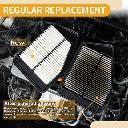 Car Engine Air Filter for BMW 550i Base 4.8L (2006-2010) - 1 x Quality Filter