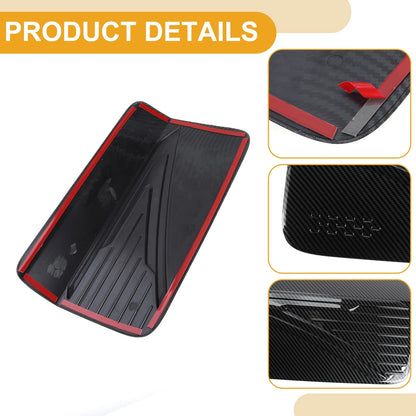 Fuel Tank Door Cap for Mitsubishi L200 2024-2025 Carbon Fiber Black